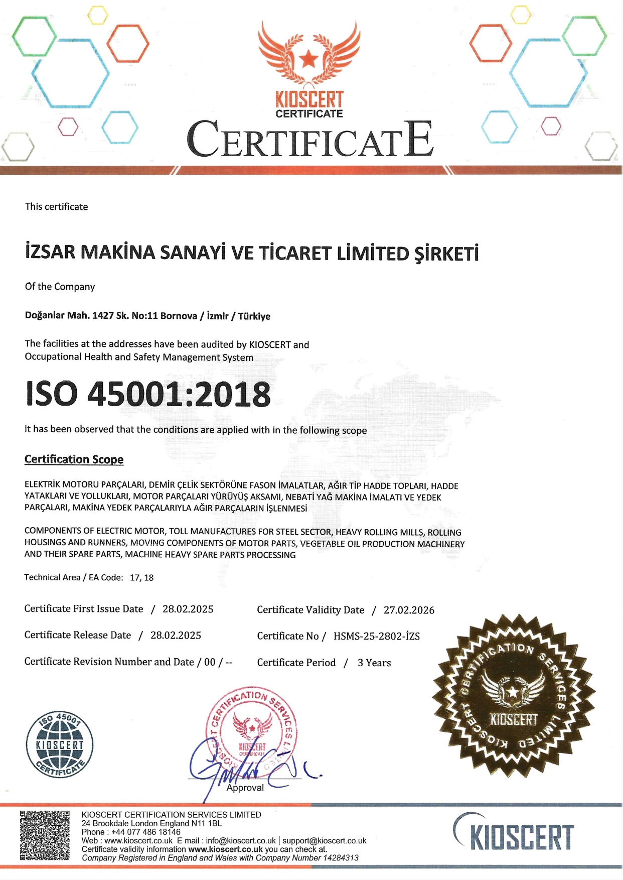 ISO 45001 : 2018