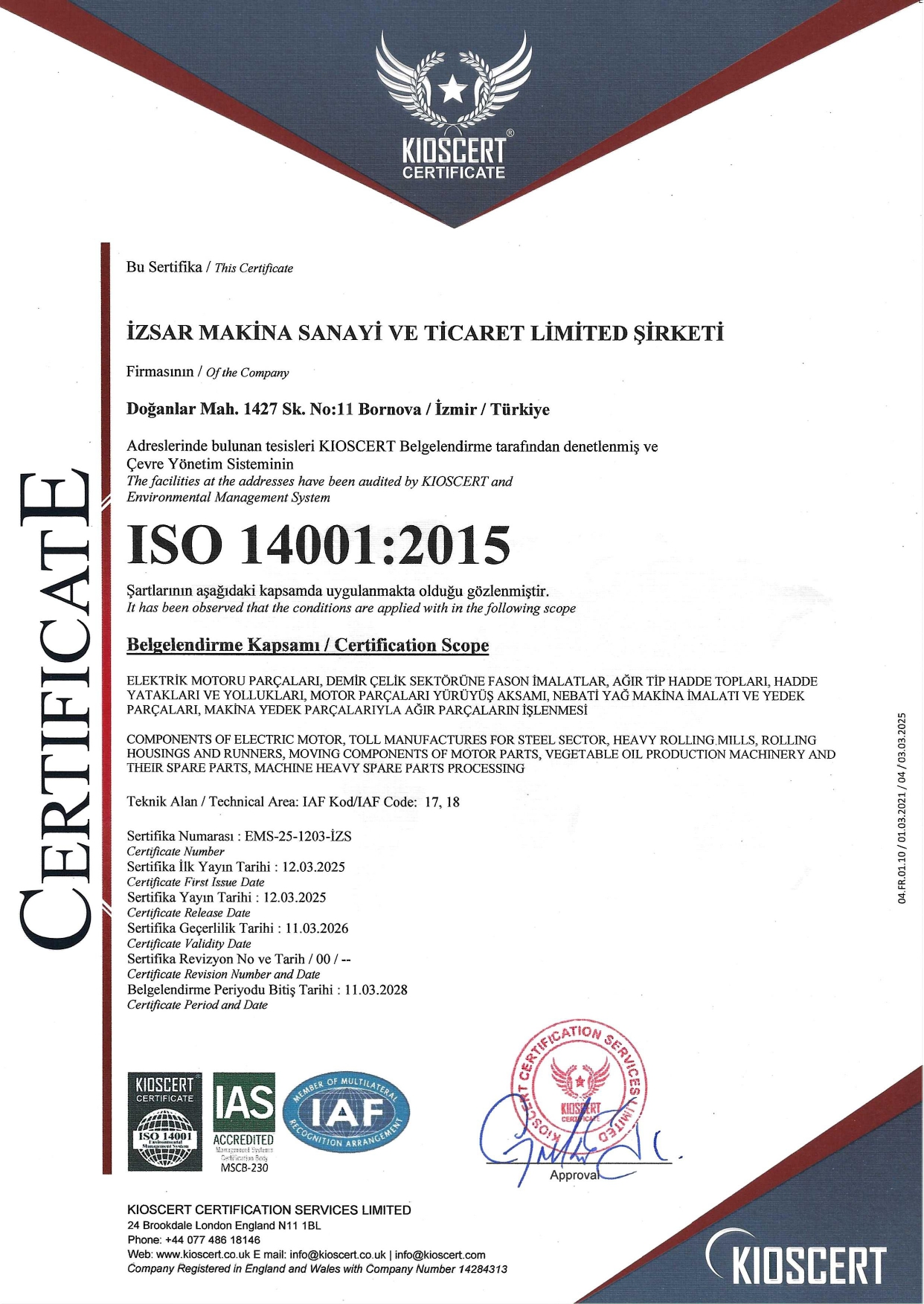 ISO 14001 : 2015